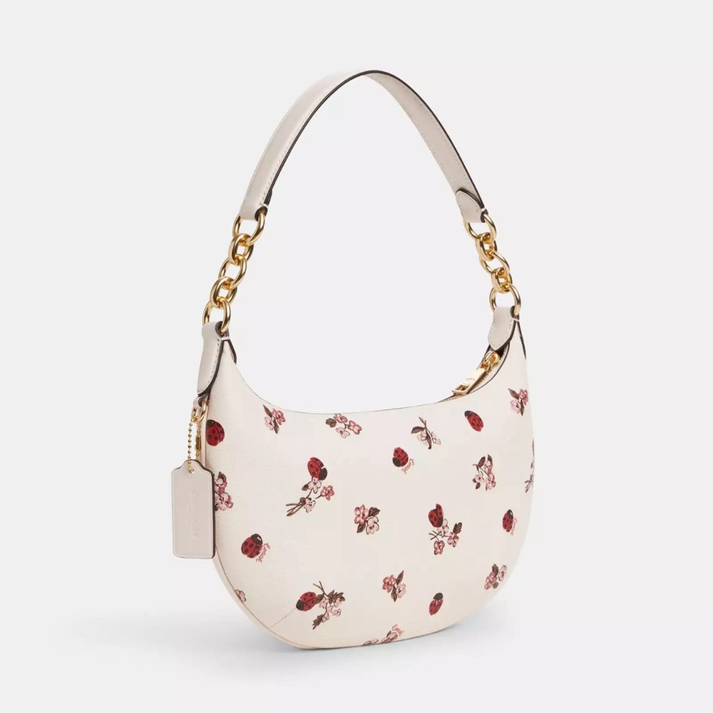 NWT💃Coach Payton Hobo Bag With Ladybug Floral Print Purse Bag - Picture 2 of 10